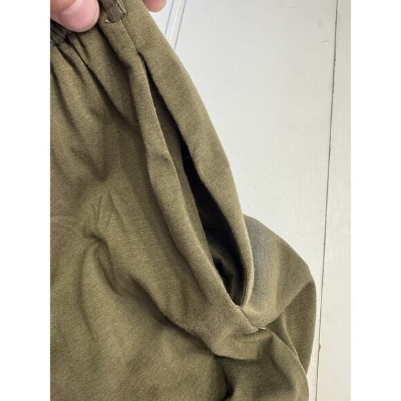 Women's Jumpsuit S Zesica Green Strapless Belted Elastic Waist Pockets Rompers - Picture 7 of 7